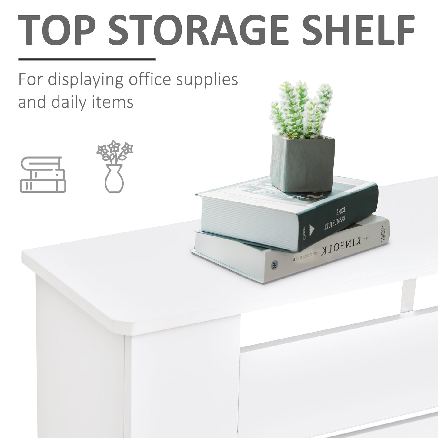 Modern Radiator Cover Cabinet Slatted Design MDF White Medium