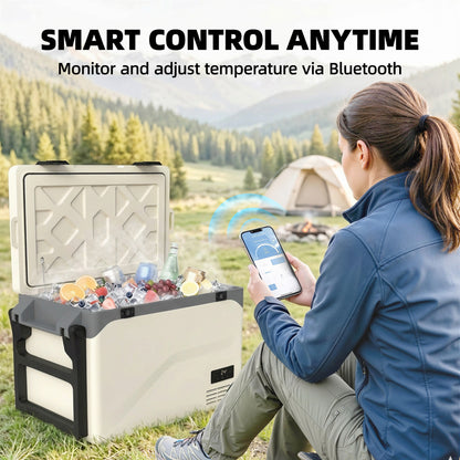 Compressor Car Fridge Freezer, Camping Refrigerator w/ App Control