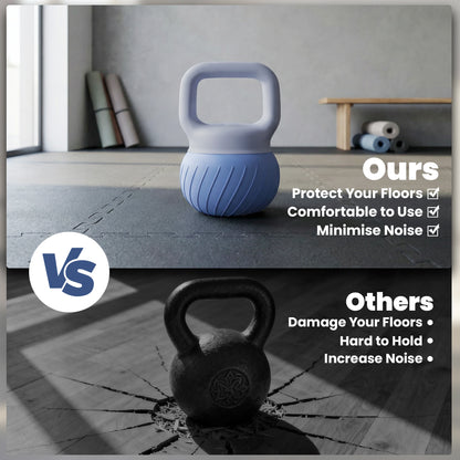 Soft Kettlebell, 10kg Kettle Bell with Anti-Slip Grip for Home Gym