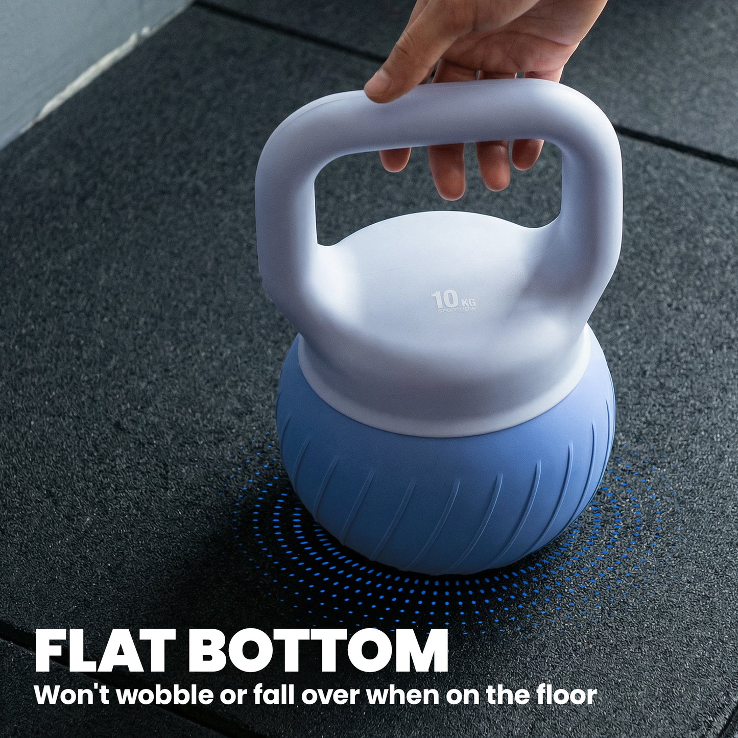 Soft Kettlebell, 10kg Kettle Bell with Anti-Slip Grip for Home Gym