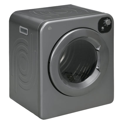 6kg Vented Tumble Dryer with 7 Dry Programmers for Small Spaces Grey