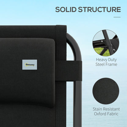 2 Pcs Zero Gravity Lounger Folding Recliner Chair w/ Cup Holder