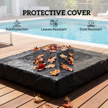 Rattan Sun Loungers Set of 2 with Side Table, Dark Grey
