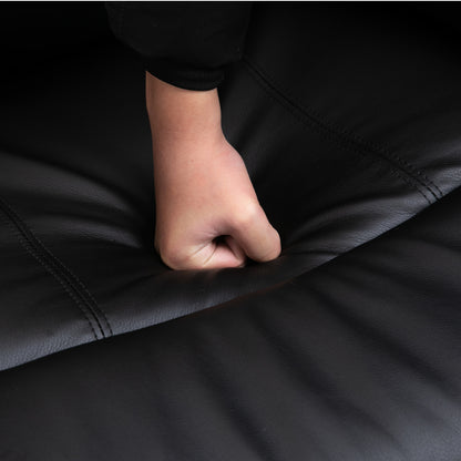 Massage Recliner Chair Manual Reclining Chair with Footrest Remote Black