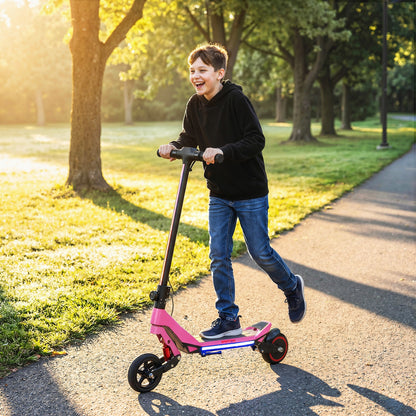 Electric Scooter for Kids, Foldable E Scooter for Age Age 6+ Pink