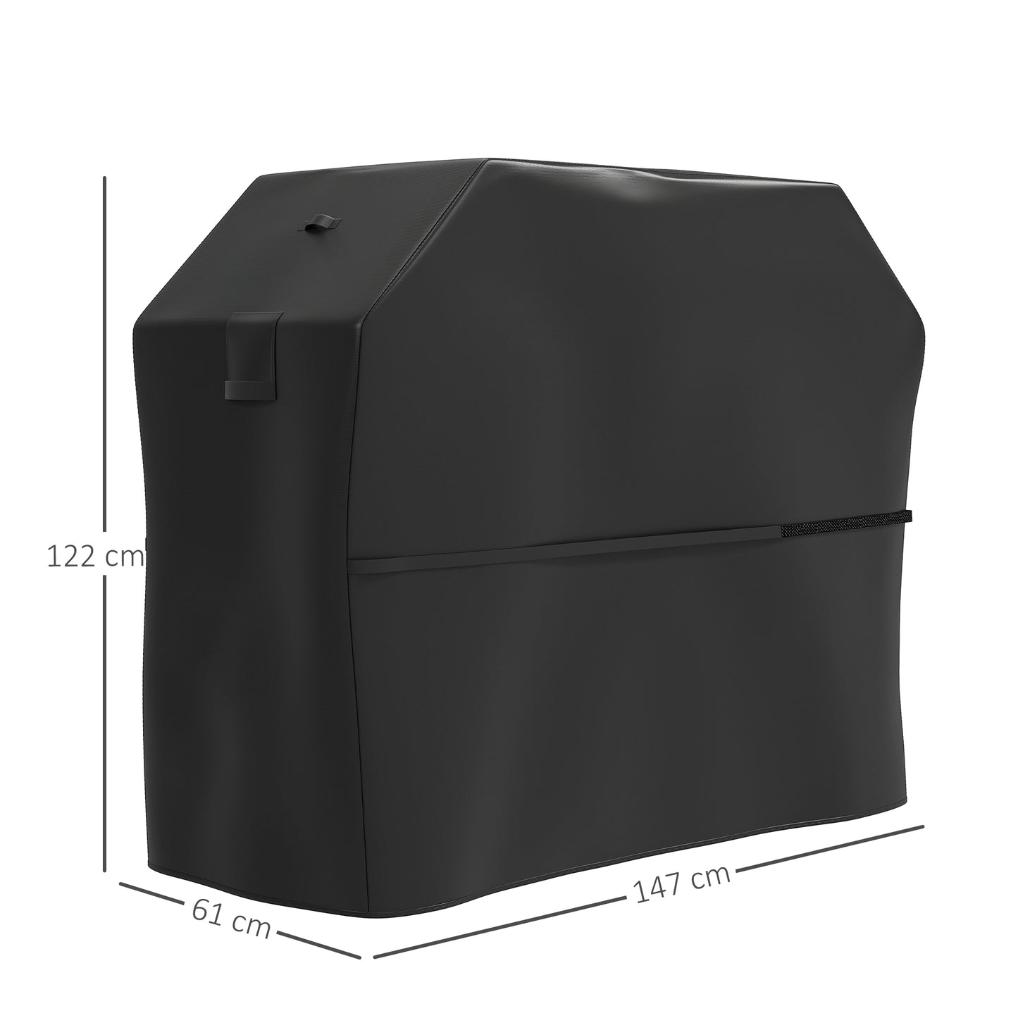 Barbecue Cover, Waterproof UPF30+ Rip-Proof, 147 x 61 x 122 cm