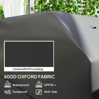 Barbecue Cover, Waterproof UPF30+ Rip-Proof, 147 x 61 x 122 cm