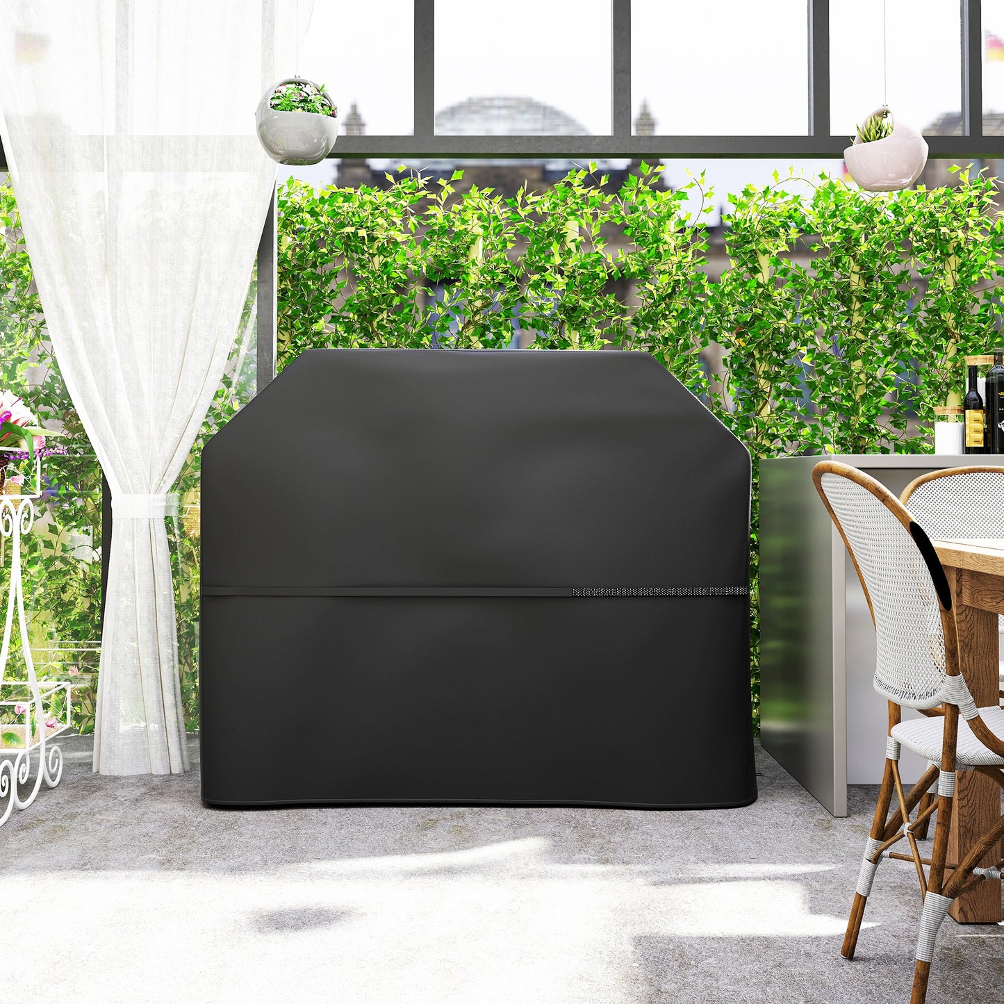 Barbecue Cover, Waterproof UPF30+ Rip-Proof, 147 x 61 x 122 cm
