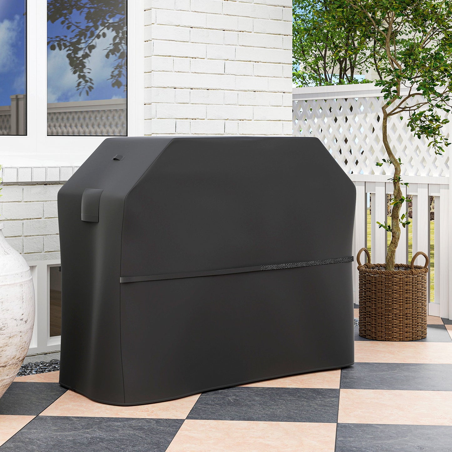 Barbecue Cover, Waterproof UPF30+ Rip-Proof, 147 x 61 x 122 cm