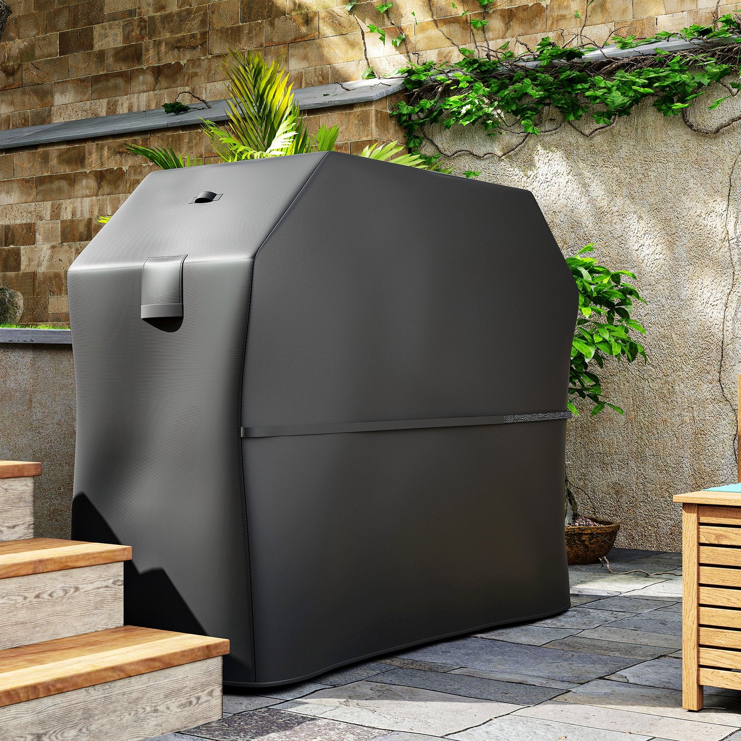 Barbecue Cover, Waterproof UPF30+ Rip-Proof, 147 x 61 x 122 cm