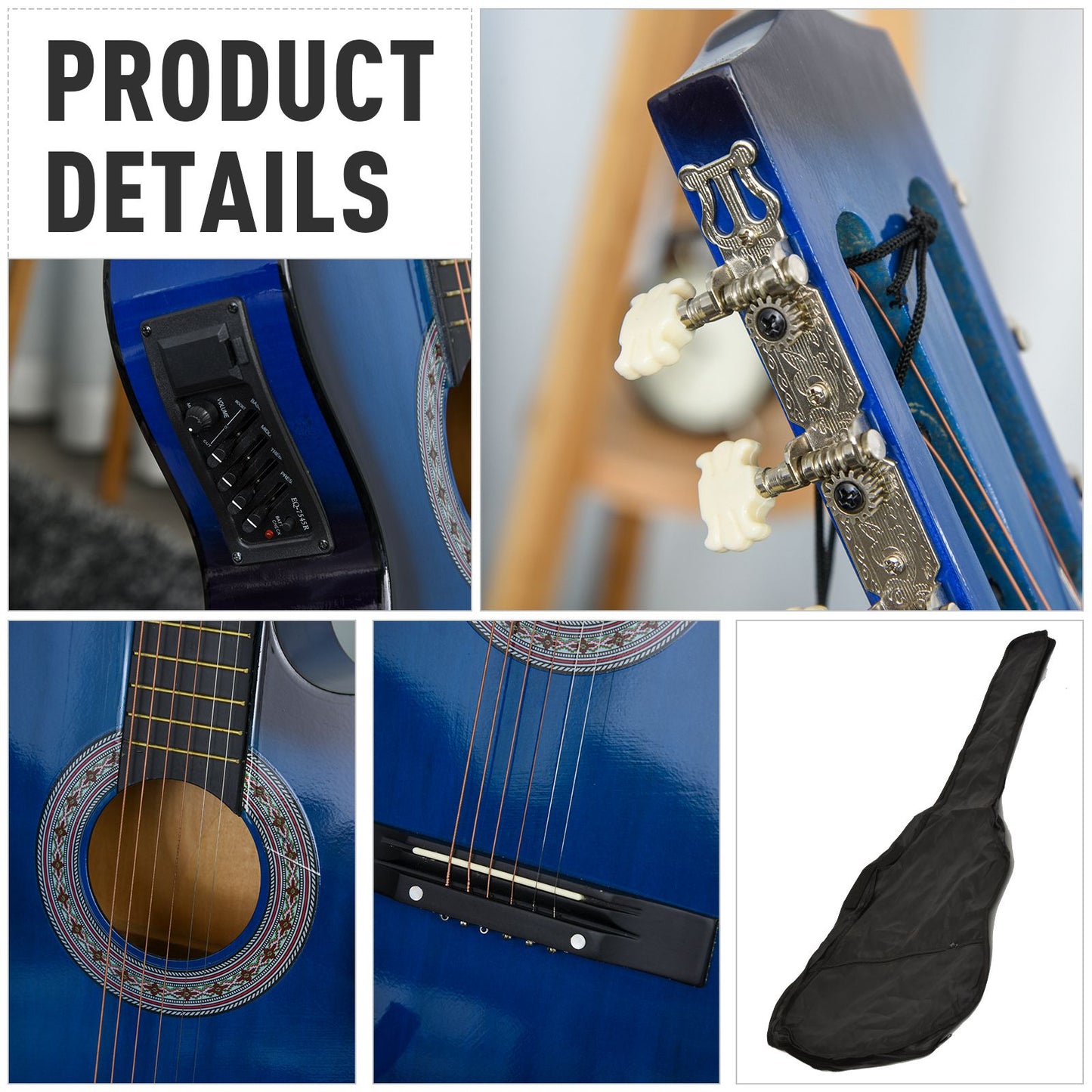 Beginner Acoustic Electric Cutaway Guitar Kids Guitar and Junior Guitar