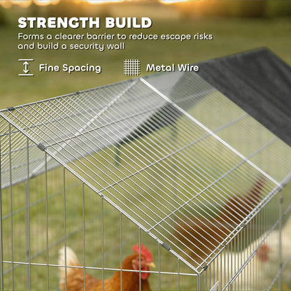 Rabbit Run, Pet Playpen w/ Protective Cover, 180 x 75 x 75 cm, Black
