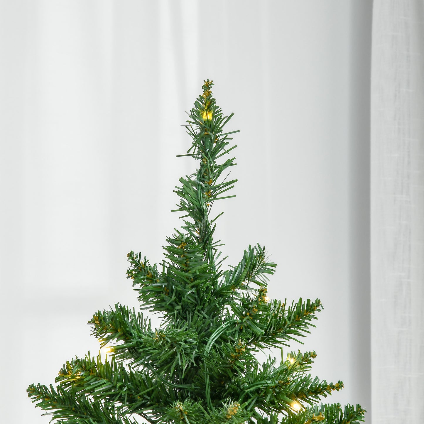 6FT Prelit Artificial Christmas Tree w/ Warm White Light Xmas Decoration