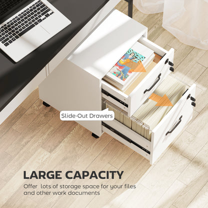 Tall Bookcase, 6-Tier Bookshelf with 3 Adjustable Shelves, White