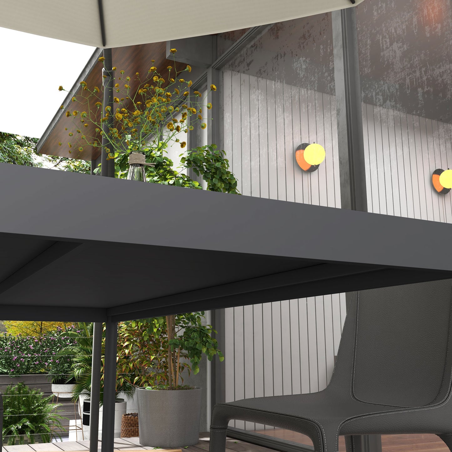 Six-Seater Aluminium Outdoor Table