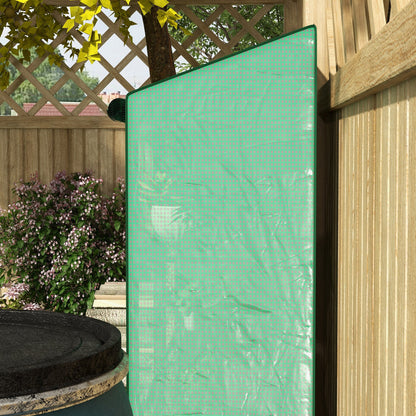 Mini Green House with 3 Tier Shelves, 151H x 143W x 46Dcm, Green