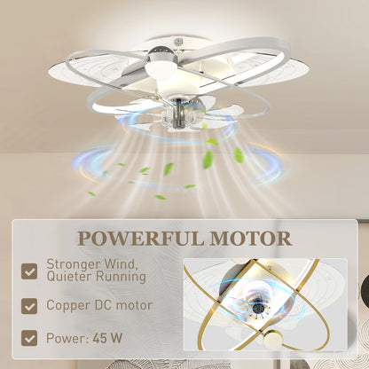Ceiling Fan with Light and Remote & App Control LED Ceiling Fan Light