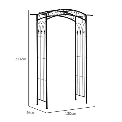 211cm Height Metal Garden Arch Arbor for Wedding Decor