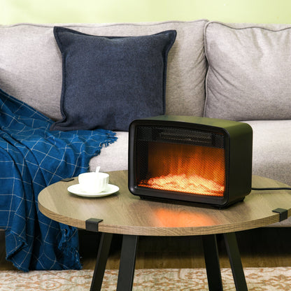 Freestanding or Tabletop Electric Fireplace, Stove Heater, 800W/1600W