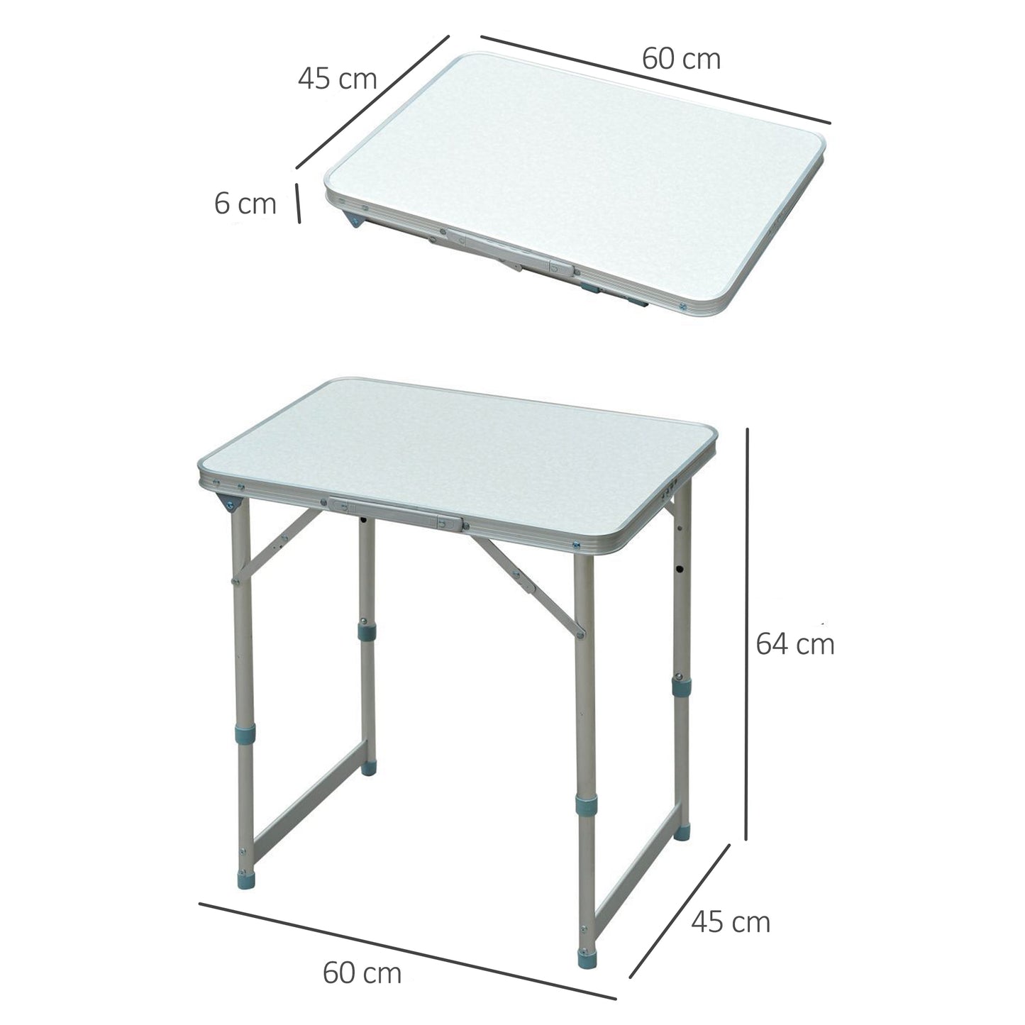 Garden Outdoor Camping Aluminium Table Portable Folding Picnic Table