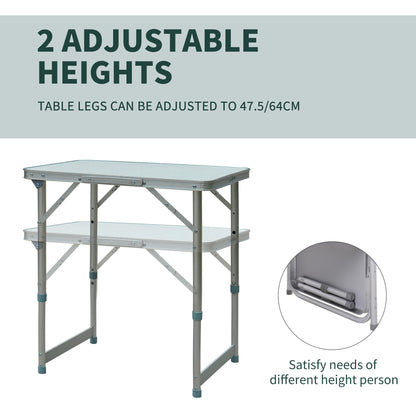 Garden Outdoor Camping Aluminium Table Portable Folding Picnic Table