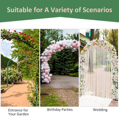 211cm Height Metal Garden Arch Arbor for Wedding Decor