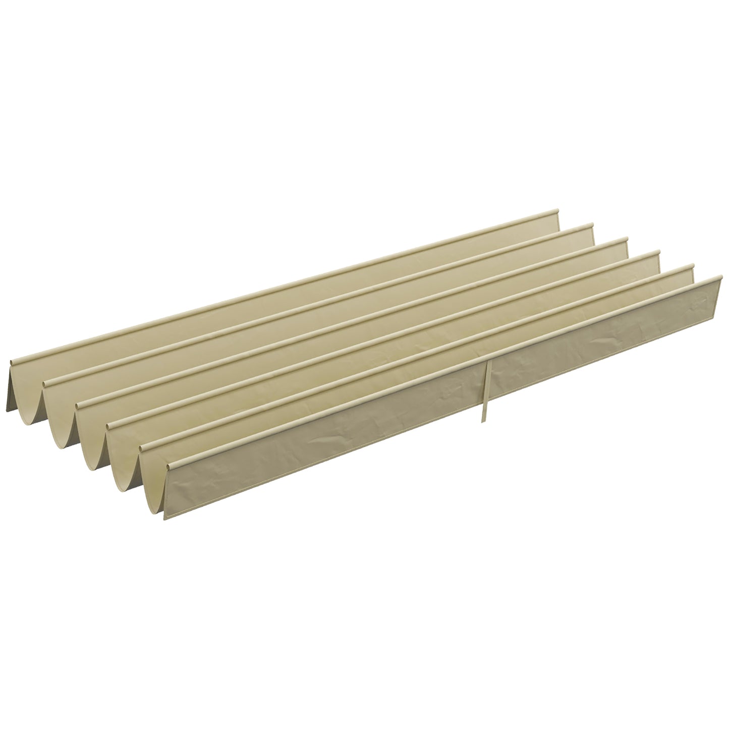 Retractable Pergola Shade Cover, Replacement Canopy for 4 x 3 (m) Pergola, Retractable Roof, Beige