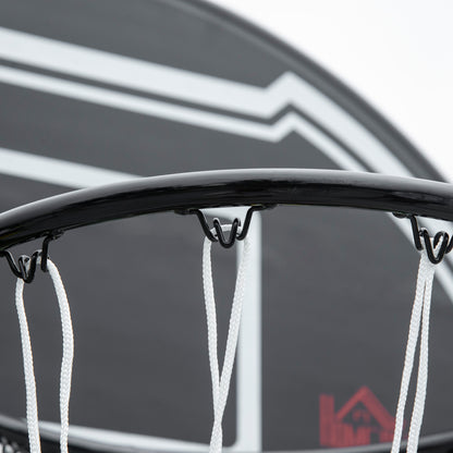 Adjustable Basketball Hoop Stand w/ Wheels and Weight Base, Black