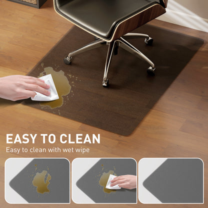 Home Office Hard Floor Protector Chair Mat Non Slip Frosted, Black