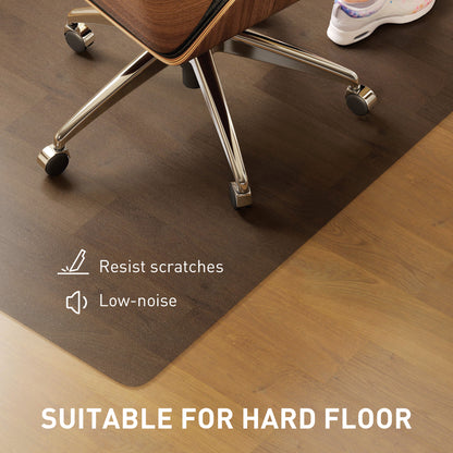 Home Office Hard Floor Protector Chair Mat Non Slip Frosted, Black