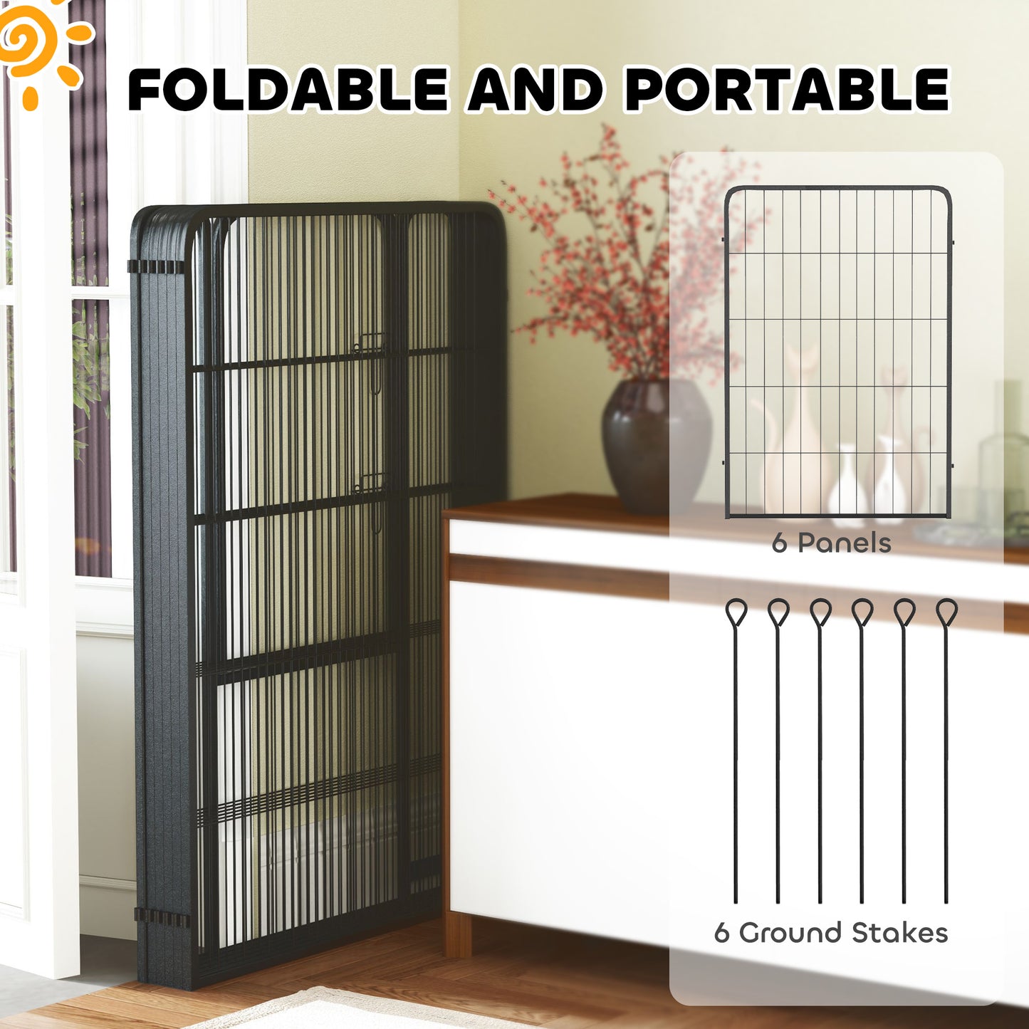 Dog Crate Furniture with Anti-Chew Resistant Mesh for XL Dogs