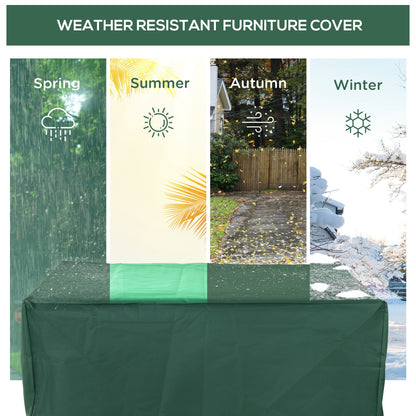 245x165x55cm UV Rain Protective Cover For Garden Patio Wicker Rattan