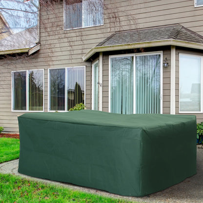 245x165x55cm UV Rain Protective Cover For Garden Patio Wicker Rattan