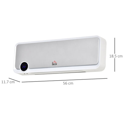 1000W/2000W Wall Downflow Heater 10-49°C Temperature w/ Timer Remote