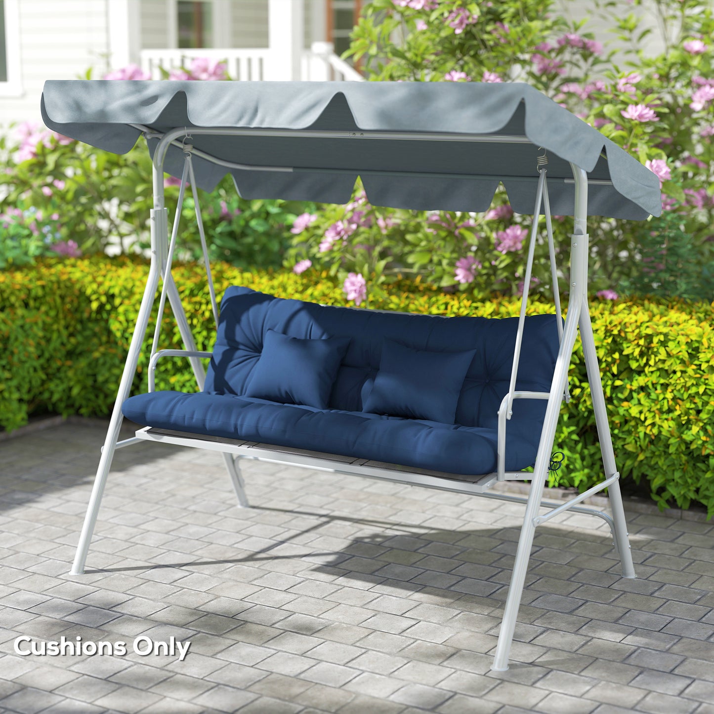 Outdoor Seat Cushions Back Cushion with 2 Pillows, Seat Pads