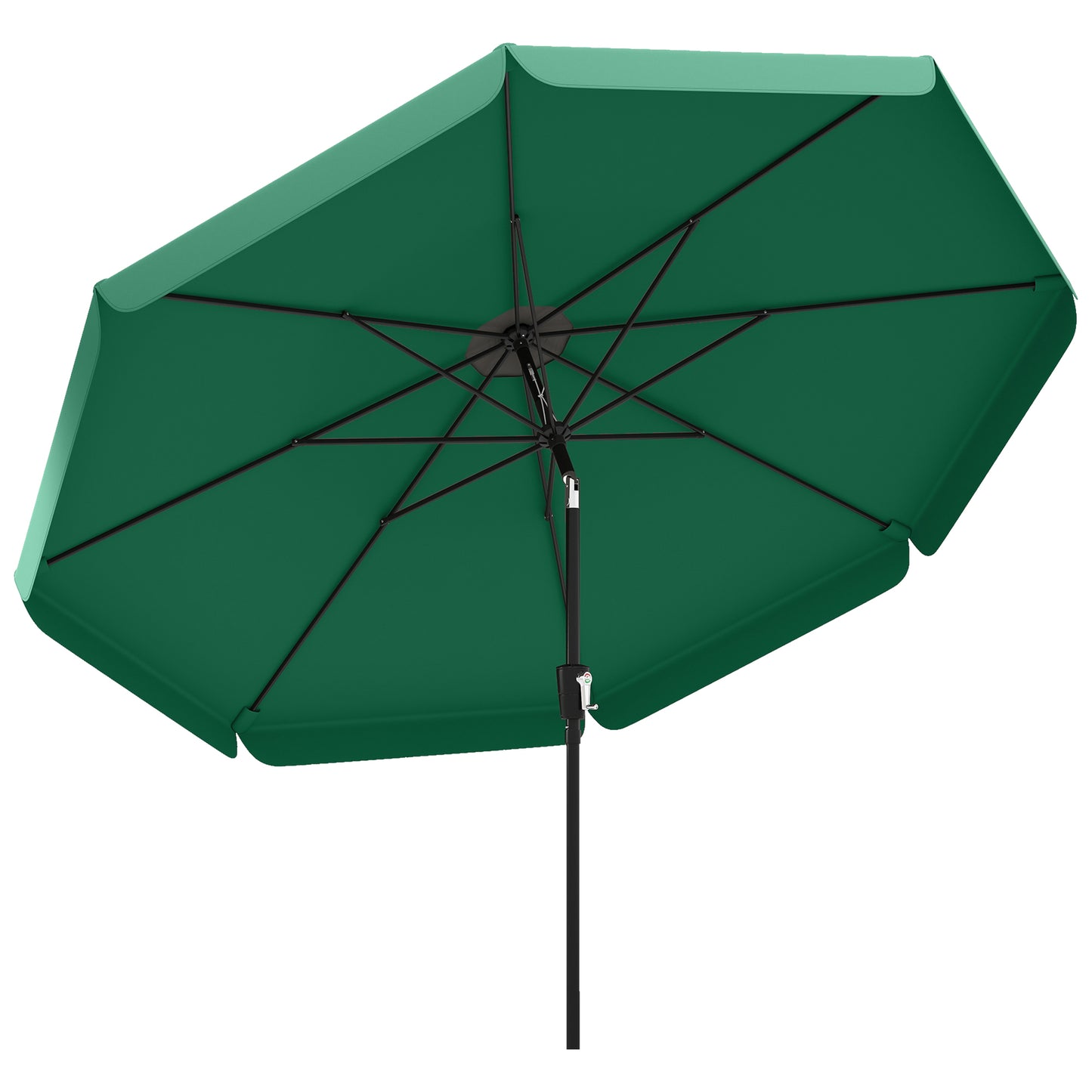 3 m Garden Parasol with Tilt & Crank, UPF30+ Outdoor Table Umbrella