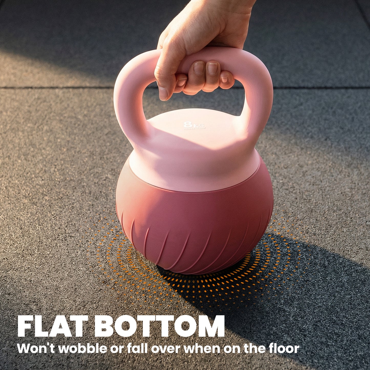 Soft Kettlebell, 8kg Kettle Bell with Anti-Slip Grip for Home Gym