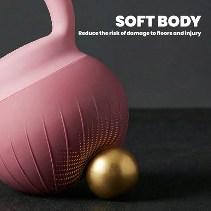 Soft Kettlebell, 8kg Kettle Bell with Anti-Slip Grip for Home Gym