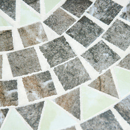 Mosaic Side Table Bistro Coffee Table for Garden Patio Balcony Grey