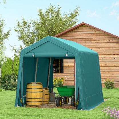 Outdoor Garden Storage Shed Waterproof Bike Tent  w/ Zipper Doors
