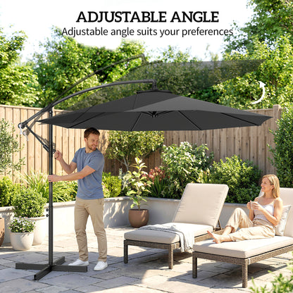3(m) Banana Parasol Cantilever Umbrella Garden