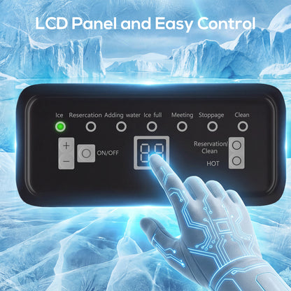 36kg/24H Commercial Ice Maker Machine with Auto Self-Cleaning