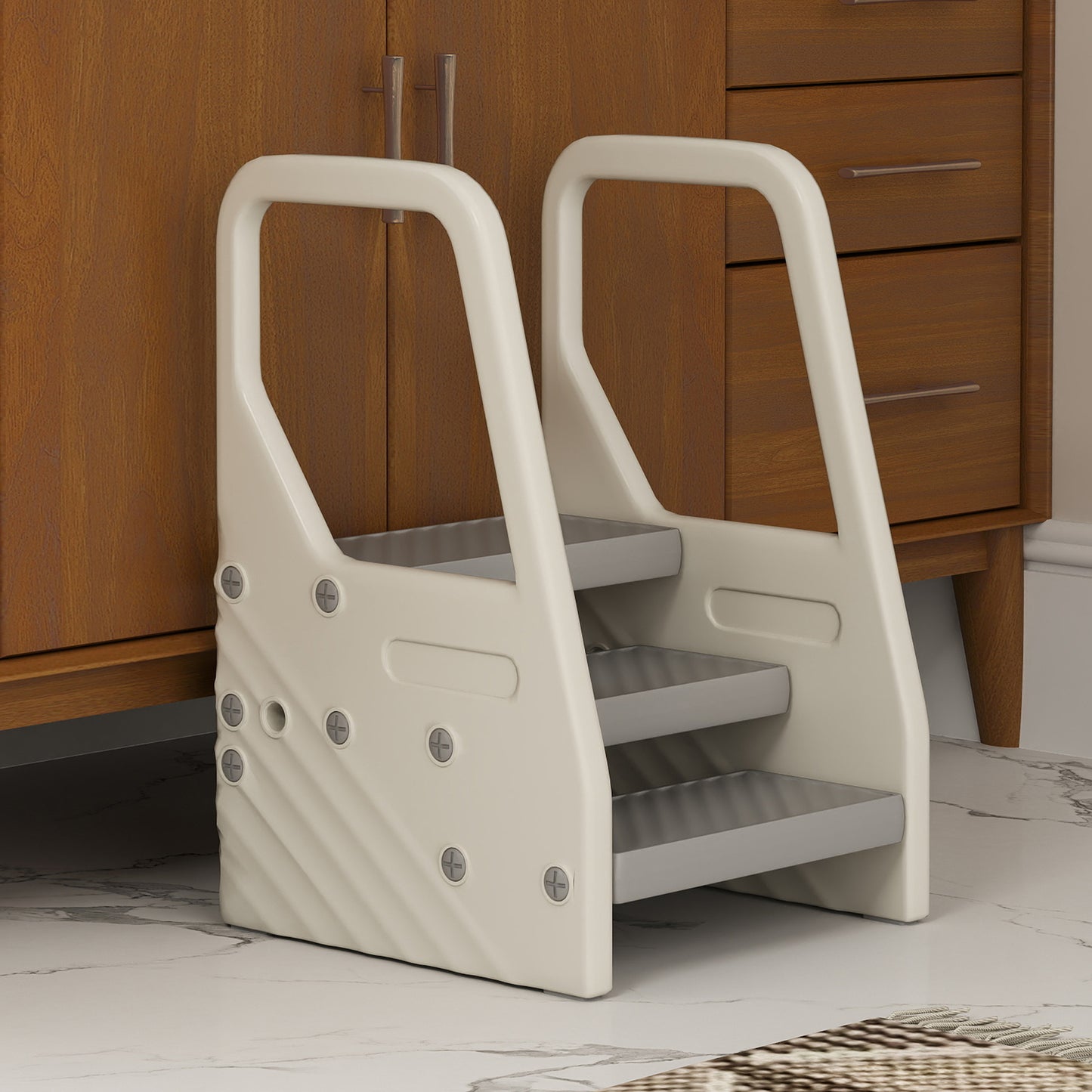Toddler Tower, Adjustable 3 Step Kitchen Stool Helper for 2-5 Years