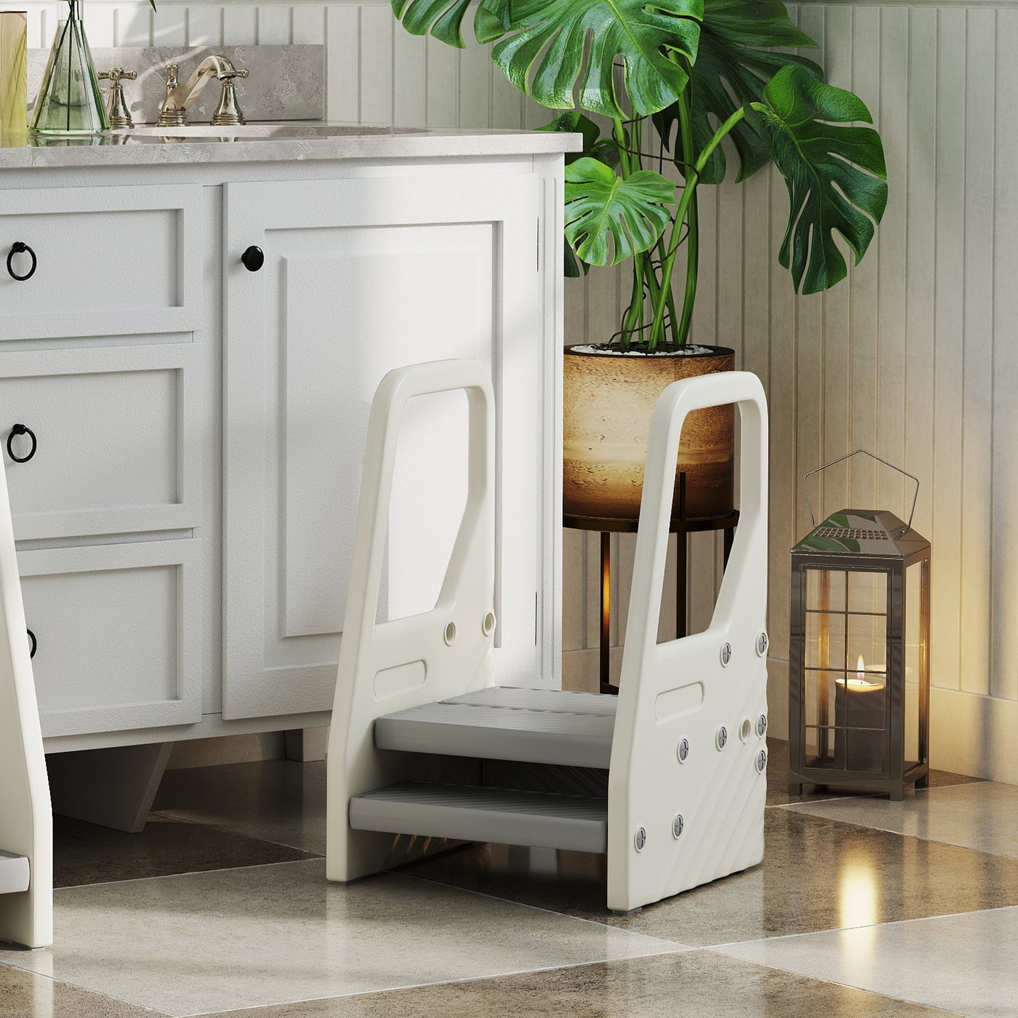 Toddler Tower, Adjustable 3 Step Kitchen Stool Helper for 2-5 Years