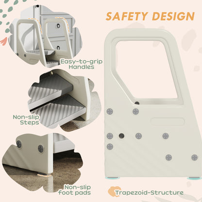 Toddler Tower, Adjustable 3 Step Kitchen Stool Helper for 2-5 Years