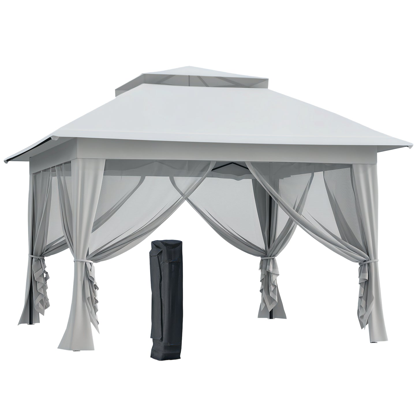 3.6 x 3.6m Pop-up Tent Gazebo Instant Canopy Steel w/ Bag