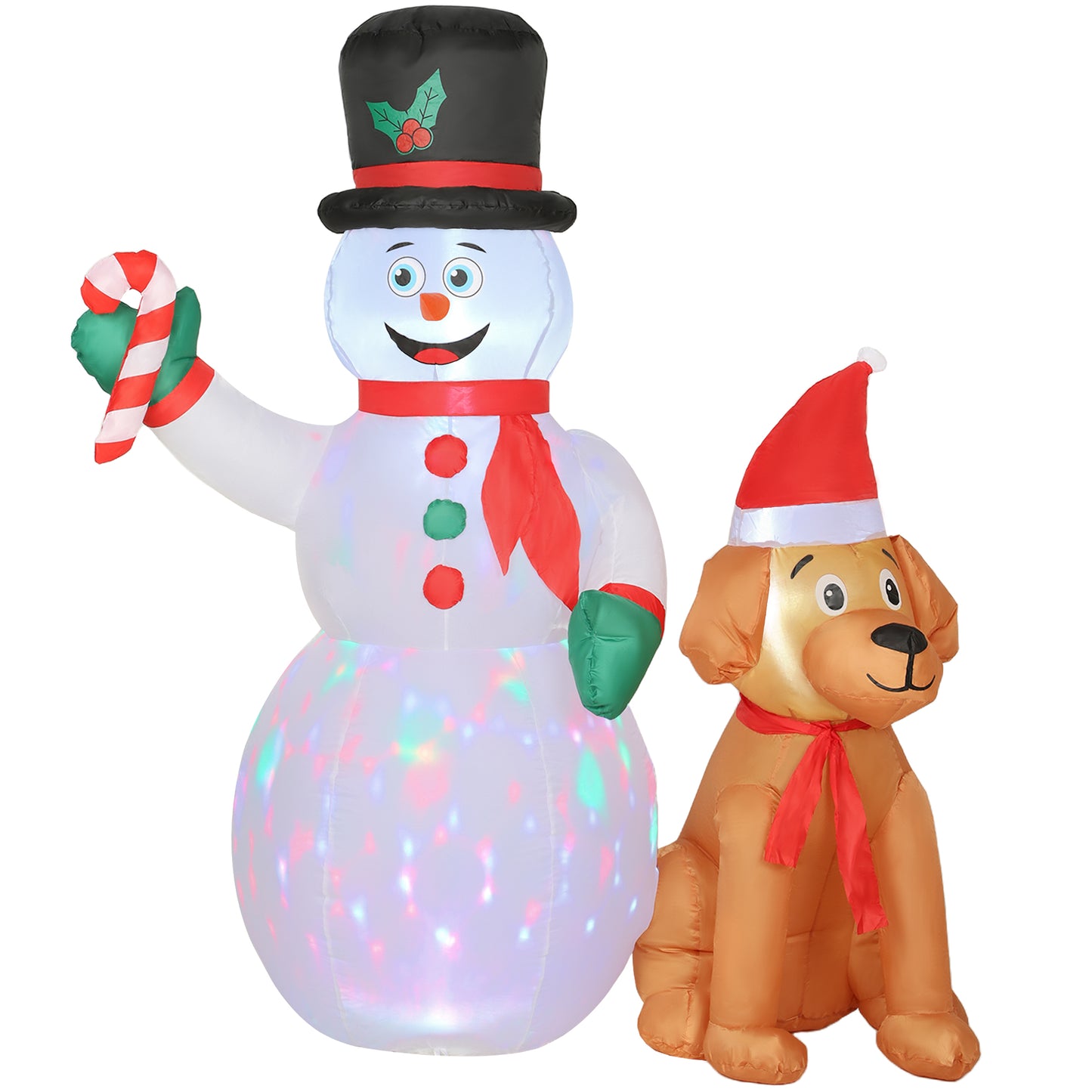 6FT Blow Up Christmas Inflatable Decoration with Built-in LED Light