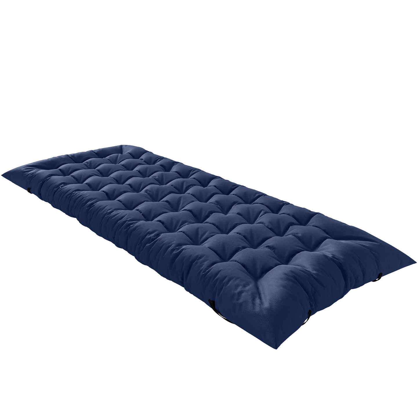 Sleeping Mat, Foldable Camping Pad with Elastic Straps Dark Blue