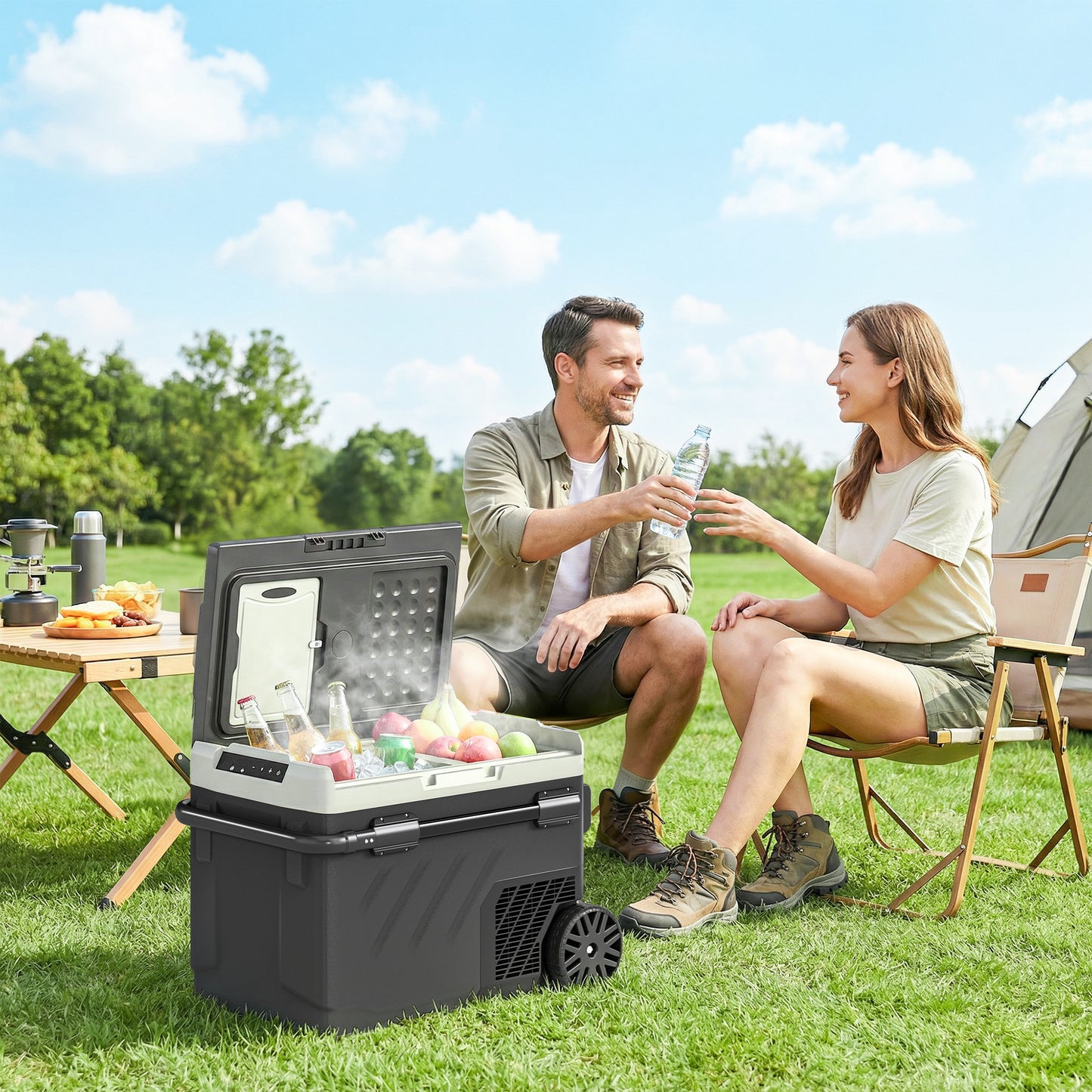 40L Compressor Car Fridge Freezer, Dual Zone with App Control