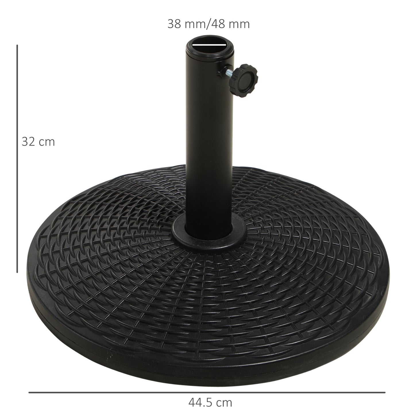 11.5kg Patio Weighted Umbrella Base Parasol Holder Outdoor Stand